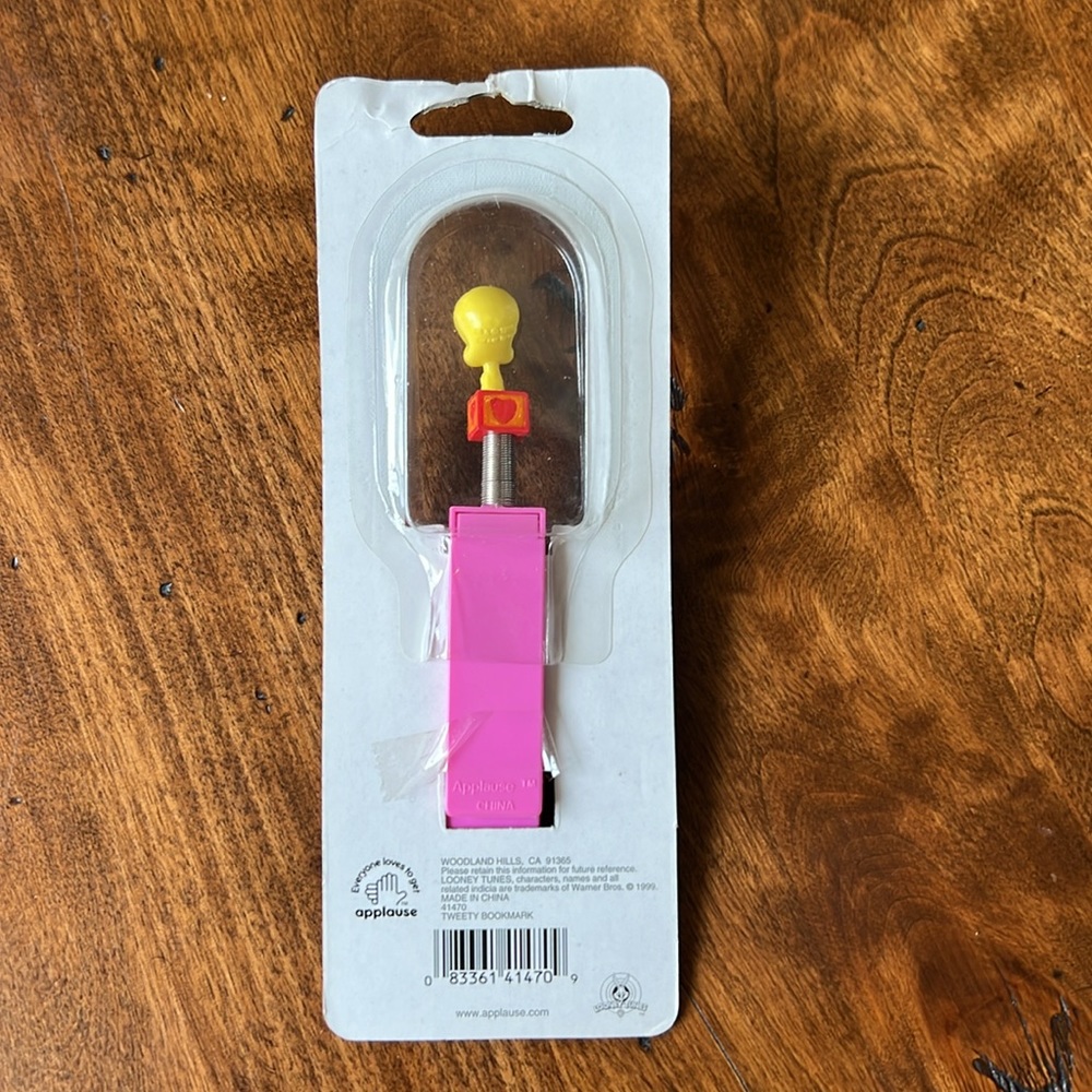 Looney Tunes Bouncing Bobble Head Tweety Bird Bookmark and Magic Wallet Vintage - Picture 3 of 6